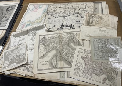 Lot 131 - Maps. A Collection of approximately 135 maps, mostly 19th century