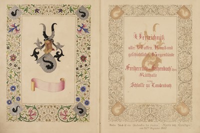 Lot 301 - Fechenbach Collection of Arms & Armour in German manuscript, 1847
