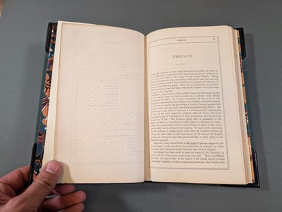 Lot 10 - Devan (Thomas T.). The Beginner’s First Book in the Chinese Language..., 1847