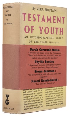 Lot 714 - Brittain (Vera). Testament of Youth, 1st edition, presentation copy, 1933