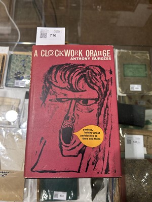 Lot 716 - Burgess (Anthony). A Clockwork Orange, 1st edition, 1st issue, double-signed, 1962