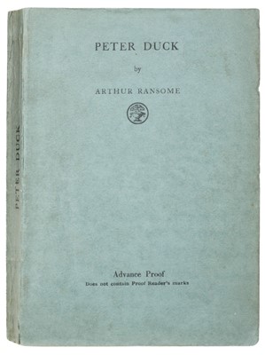 Lot 685 - Ransome (Arthur). Peter Duck, uncorrected proof, 1932