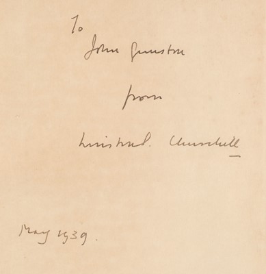 Lot 358 - Churchill (Winston S.). My Early Life, a roving commission, reprint, 1937