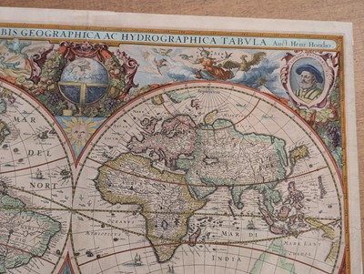 Lot 151 - World. Hondius (Henricus), Nova totius Terrarum Orbis Geographica..., circa 1636