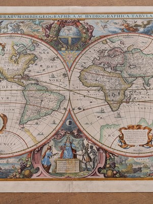 Lot 151 - World. Hondius (Henricus), Nova totius Terrarum Orbis Geographica..., circa 1636