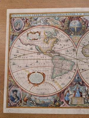 Lot 151 - World. Hondius (Henricus), Nova totius Terrarum Orbis Geographica..., circa 1636