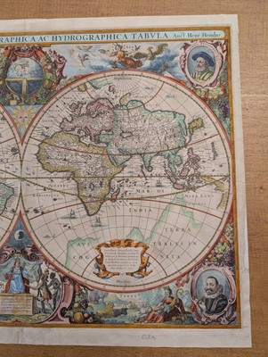 Lot 151 - World. Hondius (Henricus), Nova totius Terrarum Orbis Geographica..., circa 1636