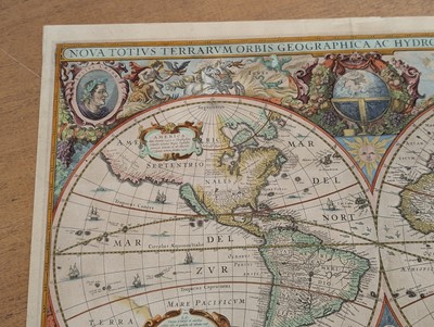 Lot 151 - World. Hondius (Henricus), Nova totius Terrarum Orbis Geographica..., circa 1636