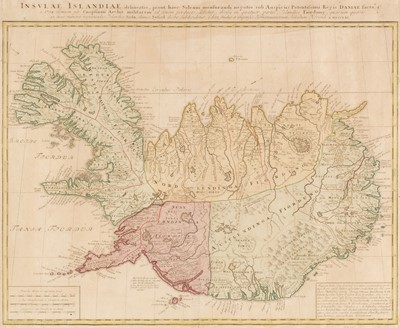 Lot 121 - Iceland. Homann (J. B. heirs of), Insulae Islandise..., 1761