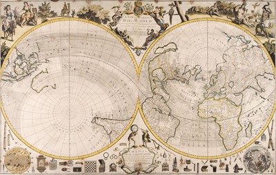 Lot 153 - World. Price (C.), A New and Correct Map of the World Projected Upon the Plane..., 1714