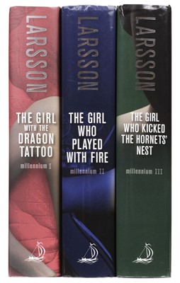 Lot 756 - Larsson (Stieg). The Millennium Trilogy, 3 volumes, 1st UK editions, 2008-09