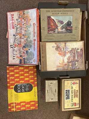 Lot 473 - Jigsaw Puzzles. A small collection of 40 Chad Valley jigsaw puzzles, mainly early 20th century