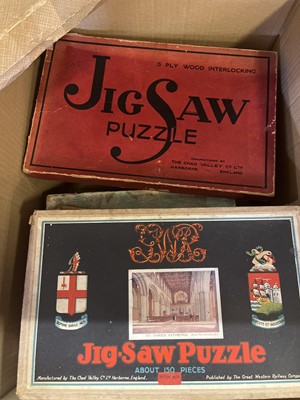 Lot 473 - Jigsaw Puzzles. A small collection of 40 Chad Valley jigsaw puzzles, mainly early 20th century