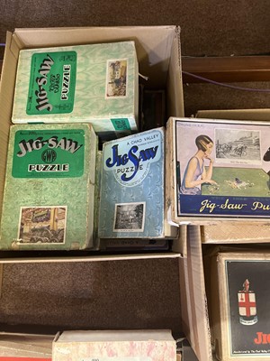 Lot 473 - Jigsaw Puzzles. A small collection of 40 Chad Valley jigsaw puzzles, mainly early 20th century