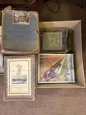 Lot 473 - Jigsaw Puzzles. A small collection of 40 Chad Valley jigsaw puzzles, mainly early 20th century