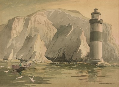 Lot 199 - Summers (Alick. D., late 19th - early 20th century). The Lighthouse, circa 1920, and another
