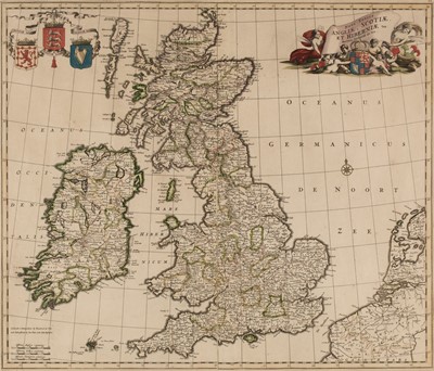 Lot 95 - British Isles. De Wit (F.), Nova Totius Angliae, Scotiae et Hiberniae..., circa 1680