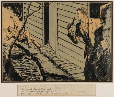 Lot 567 - Stead (Leslie Leonard, 1899-1966). "He missed his footing...", original artwork