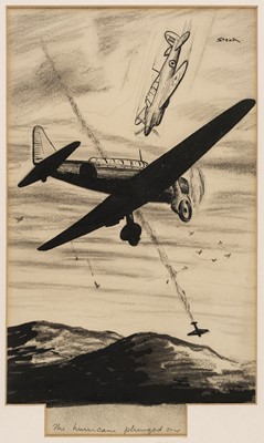 Lot 571 - Stead (Leslie Leonard, 1899-1966). 'The Hurricane plunged on', original artwork