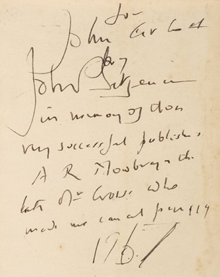 Lot 698 - Betjeman (John, 1906-1984). Ghastly Good Taste, or, a Depressing Story of the Rise..., 1933