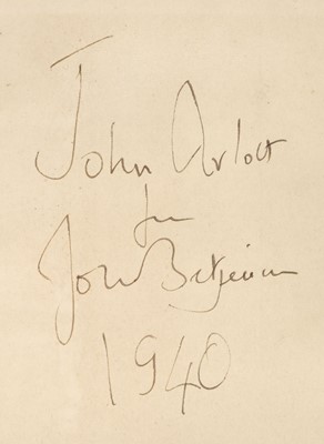 Lot 701 - Betjeman (John, 1906-1984). Old Lights for New Chancels, 1st edition, 1940