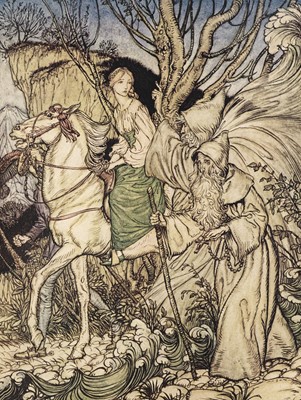 Lot 633 - Rackham (Arthur, illustrator). Undine, by De La Motte Fouqué.., 1909..., and one other