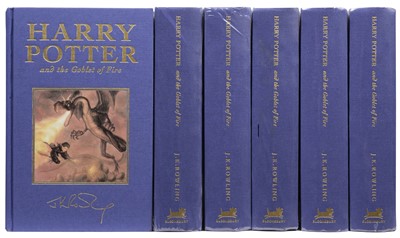 Lot 777 - Rowling (J. K.). Harry Potter and the Goblet of Fire, 6 copies, 1st deluxe ed, 2000