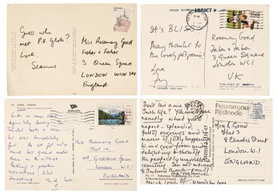 Lot 739 - Goad (Rosemary), the first female director of Faber. Approx. 500 postcards sent to Rosemary Goad