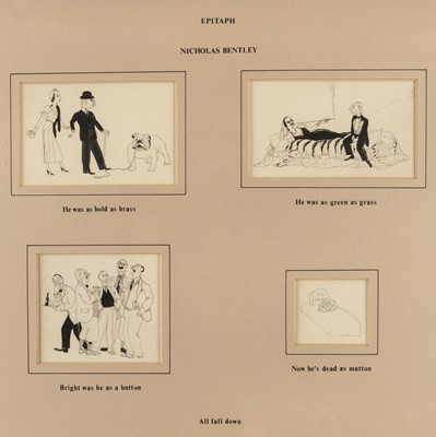 Lot 541 - Bentley (Nicholas Clenhew, 1907-1978). Epitaph, 4 original drawings