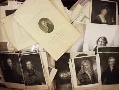 Lot 186 - Portraits. A large collection of approximately 1750 prints, mostly 19th century