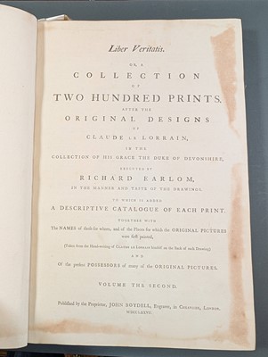 Lot 321 - Earlom (Richard). Liber Veritatis or a collection of Two Hundred prints..., 2 volumes, 1777