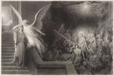 Lot 203 - Doré (Gustave, 1832-1883). The Dream of Pilate's Wife, Claudia Procula, 1879