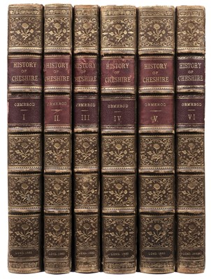 Lot 71 - Ormerod (George). The History of the County Palatine and City of Chester, 3 volumes in 6, London: George Routledge and Sons, 1882