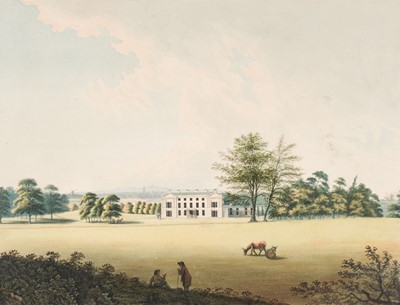 Lot 40 - Hollins (Thomas, active late 18th/early 19th century). Four Views of Moseley Hall, 1795