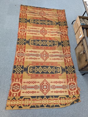 Lot 450 - Kilim. A pair of large curtains, 19th century