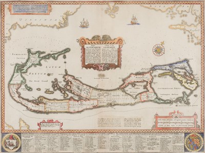 Lot 93 - Bermuda. Speed (John), A Mapp of the Sommer Islands once called the Bermudas..., 1627