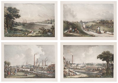 Lot 183 - Glasgow & Garnkirk Railway. Hill (D. O.). The set of four lithographs, 1832