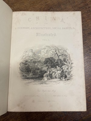Lot 1 - Allom (Thomas, illustrator). China, in a Series of Views, 4 vols., [1843]