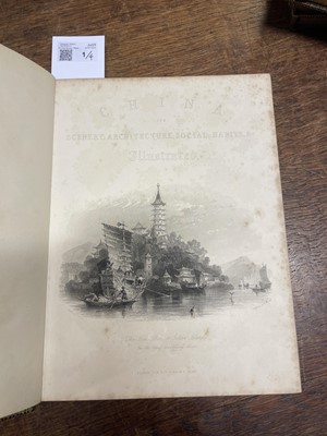 Lot 1 - Allom (Thomas, illustrator). China, in a Series of Views, 4 vols., [1843]