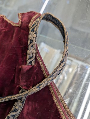 Lot 436 - Embroidered Bowcase. A needlework bowcase, probably Persian or Indian, 18th century