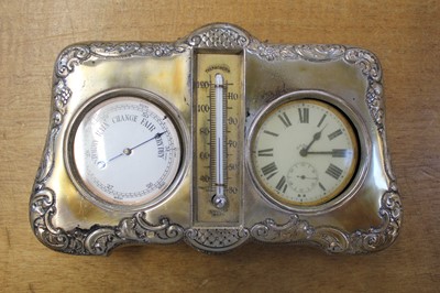 Lot 556 - Desk stand. An Edwardian combination desk stand