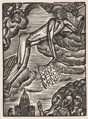 Lot 218 - Jones (David, 1895-1974). Epstein and John, wood engraving