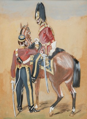 Lot 158 - 1866 Simkin (Richard, 1840-1926). The 2nd Dragoon Guards (Queen's Bays) & The 2nd Queen's Dragoon Guards, 1866, two watercolour