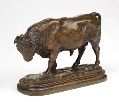 Lot 191 - Bonheur (Isadore Jules, 1827-1901). Bull, bronze sculpture