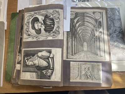 Lot 15 - Old Master Prints and Engravings. A folio album of Dutch, Italian and English prints and engravings
