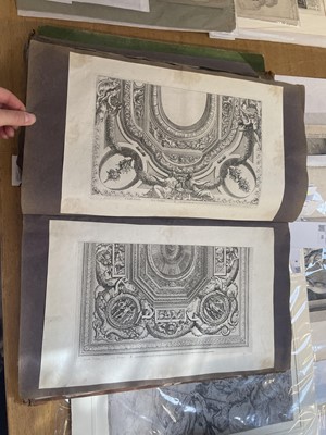 Lot 15 - Old Master Prints and Engravings. A folio album of Dutch, Italian and English prints and engravings