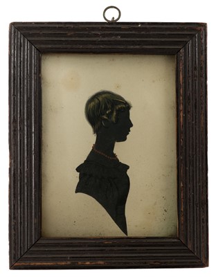 Lot 62 - Silhouette Portraits. Silhouette portrait of Thomas Fisher (Brocklebank, 1814-1906), circa 1831, & 3 others