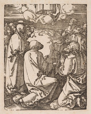 Lot 5 - Dürer (Albrecht, 1471-1528). Ascension, & Pentecost, from The Small Passion, circa 1509-1511