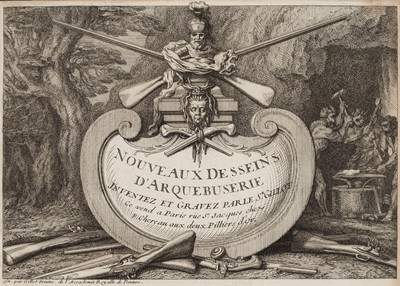 Lot 366 - Gillot (Claude). Nouveaux Desseins d'Arquebuserie, Paris, 1720-25