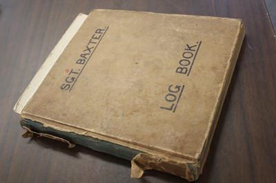 Lot 20 - Battle of Britain. Spitfire Pilot's Logbook, Sergeant S Baxter, 222 Sqd, Killed in Action 14/9/1940